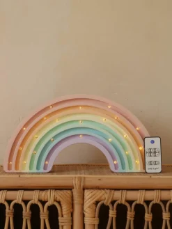Handgemaakte LED-kinderlamp Rainbow met timerfunctie en afstandsbediening, dimbaar