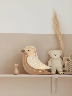 Handgemaakte LED-kinderlamp Bird met timerfunctie en afstandsbediening, dimbaar