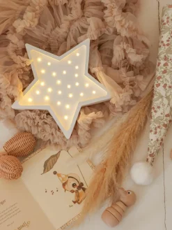 Handgemaakte LED-kinderlamp Star met timerfunctie en afstandsbediening, dimbaar