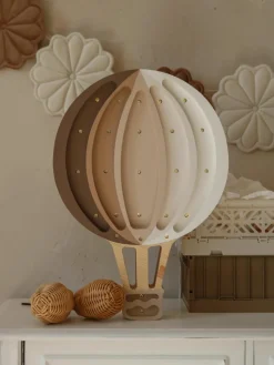Handgemaakte LED-kinderlamp Hot Air Baloon met timerfunctie en afstandsbediening, dimbaar