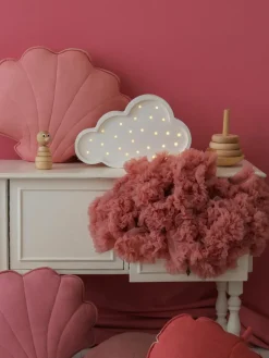 Handgemaakte LED-kinderlamp Cloud met timerfunctie en afstandsbediening, dimbaar