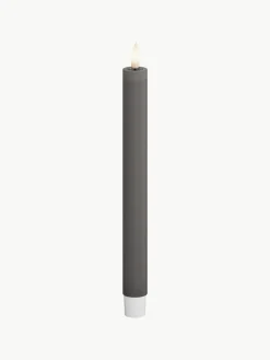 Handgemaakte LED-steekkaarsen Real Flame, H 24 cm, 2 stuks