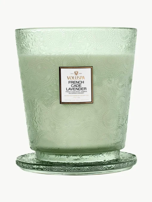 Handgemaakte 5-lonts geurkaars Japonica Collection (cade hout, verbena & lavendel)