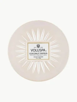 Handgemaakte 3-lonts geurkaars Bougie Parfumee (kokosnoot, mangobloesem & papaja)