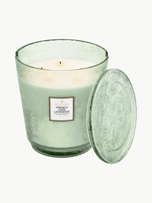 Handgemaakte 5-lonts geurkaars Japonica Collection (cade hout, verbena & lavendel)