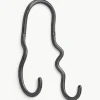 Handgemaakte messing wandhaak Curvature