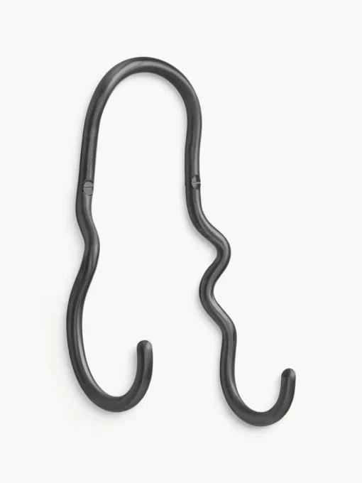 Handgemaakte messing wandhaak Curvature