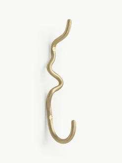 Handgemaakte messing wandhaak Curvature