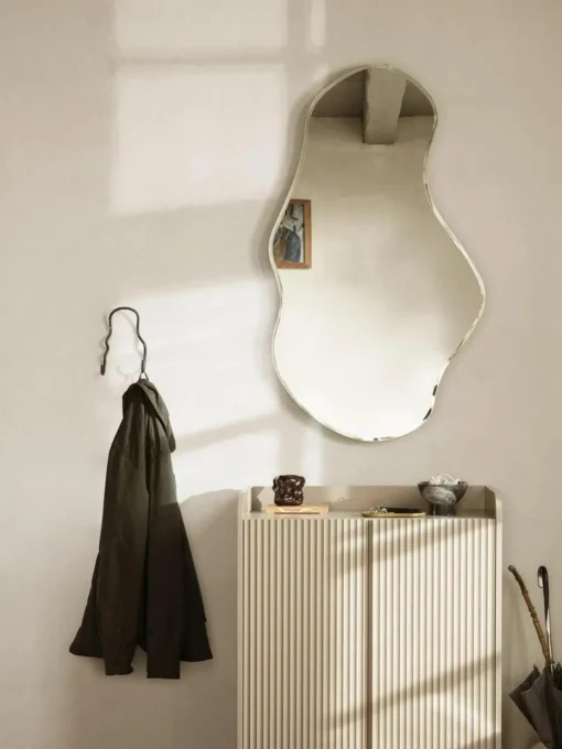 Handgemaakte messing wandhaak Curvature