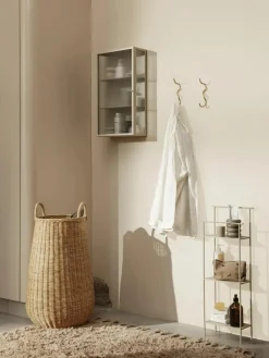 Handgemaakte messing wandhaak Curvature