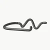 Handgemaakte metalen wandtoiletrolhouder Curvature