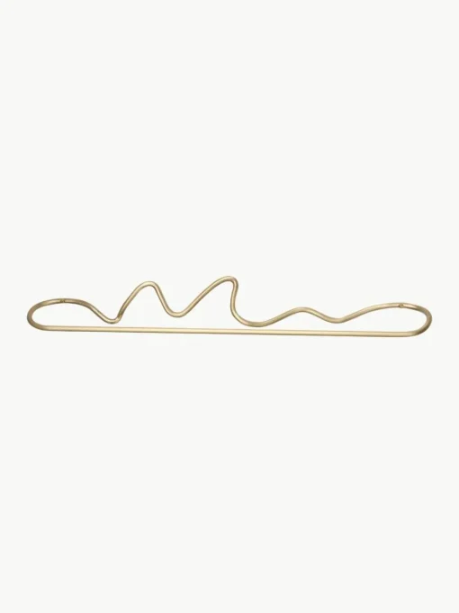 Handgemaakte metalen wandhanddoekhouder Curvature