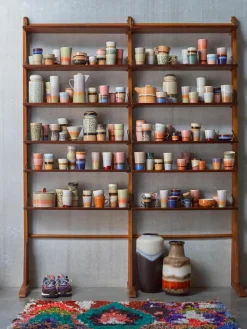 Handgemaakte mokken 70's, 4 stuks