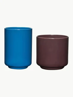 Handgemaakte multifunctionele containers Deux Pots, 2-delig