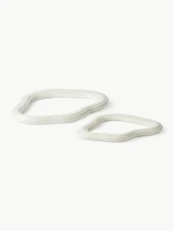 Handgemaakte onderzetters Nordic Vanilla, 2-delig