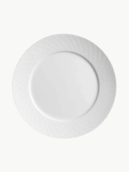 Handgemaakte ontbijtborden No. 41 van porselein, 2 stuks