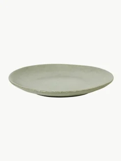 Handgemaakte ontbijtborden Nordic Marsh, 4 stuks