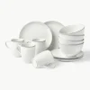 Handgemaakte ontbijtset Nordic Sand, 4 personen (12-delig)