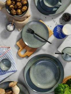 Handgemaakte ontbijtset Nordic Sea, 4 personen (12-delig)