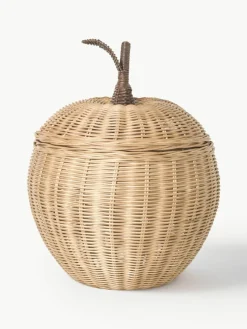 Handgemaakte opbergmand Apple van rotan