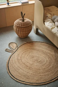 Handgemaakte opbergmand Apple van rotan