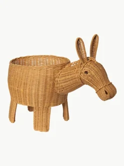 Handgemaakte opbergmand Donkey van rotan