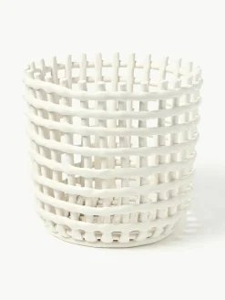 Handgemaakte opbergmand Nalan van keramiek, H 32 cm