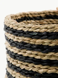 Handgemaakte opbergmanden Zola van zeegras, 2-delig