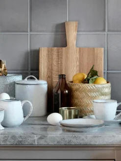 Handgemaakte opbergpot Nordic Sand