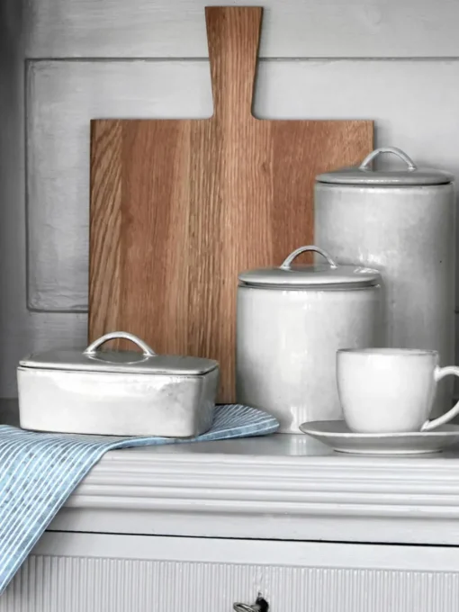 Handgemaakte opbergpot Nordic Sand