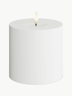 Handgemaakte outdoor LED kaars Real Flame, H 10 cm