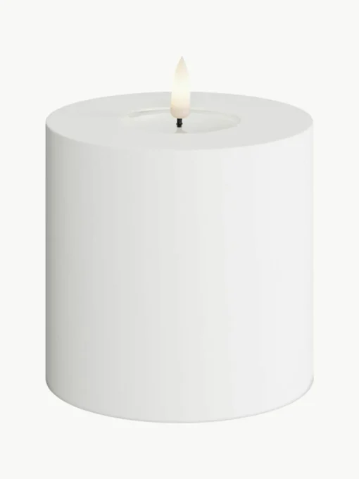 Handgemaakte outdoor LED kaars Real Flame, H 10 cm