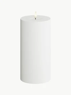 Handgemaakte outdoor LED kaars Real Flame, H 20 cm