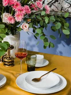 Handgemaakte pastaborden Cosmopolitan van porselein, 2 stuks