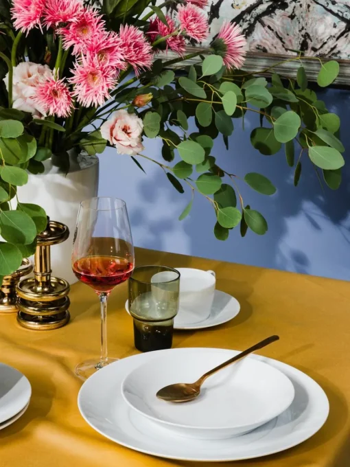 Handgemaakte pastaborden Cosmopolitan van porselein, 2 stuks