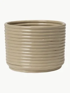 Handgemaakte plantenpot Corduroy