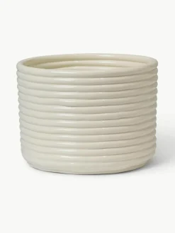Handgemaakte plantenpot Corduroy
