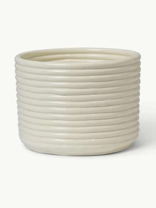 Handgemaakte plantenpot Corduroy
