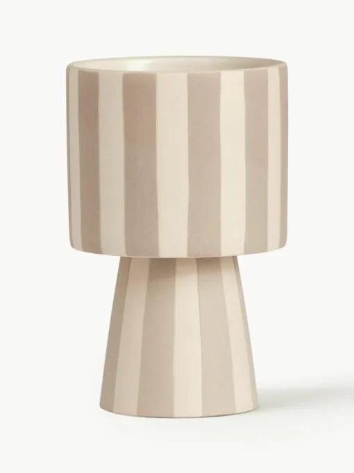 Handgemaakte plantenpot Toppu, H 15 cm