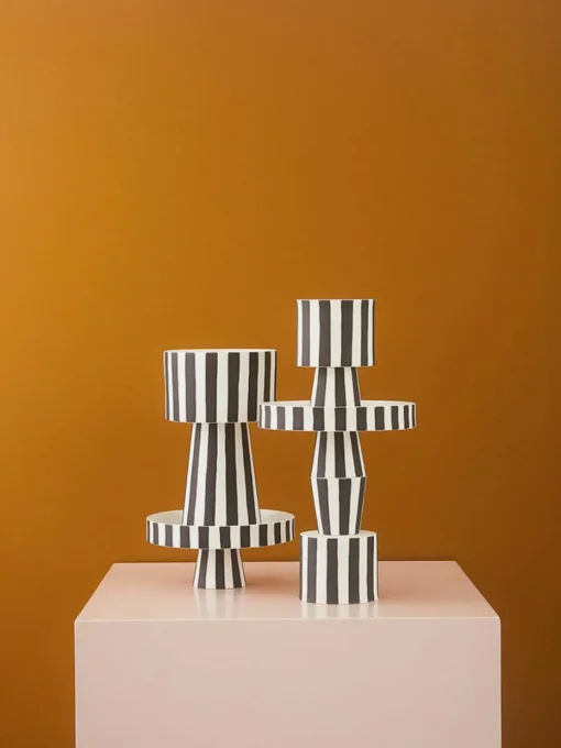 Handgemaakte plantenpot Toppu van keramiek, H 15 cm