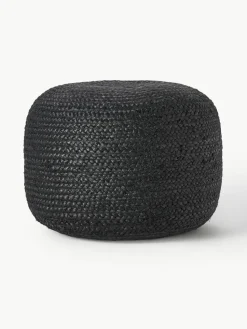 Handgemaakte poef Bono van jute