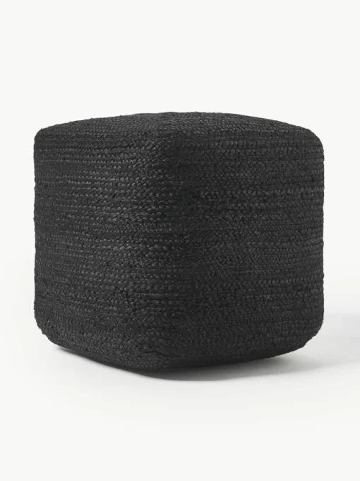 Handgemaakte poef Bono van jute