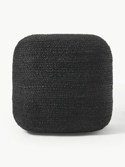 Handgemaakte poef Bono van jute