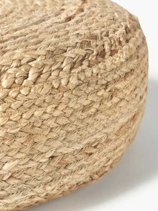 Handgemaakte poef Bono van jute