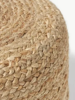 Handgemaakte poef Bono van jute