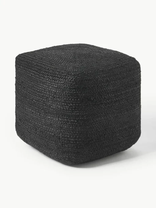 Handgemaakte poef Bono van jute