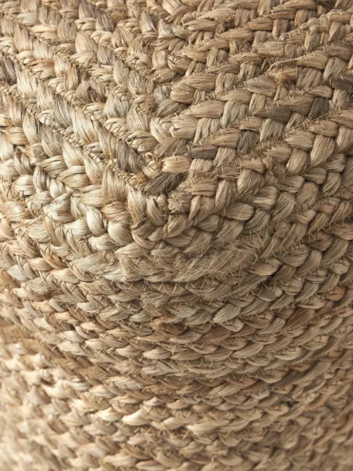 Handgemaakte poef Bono van jute
