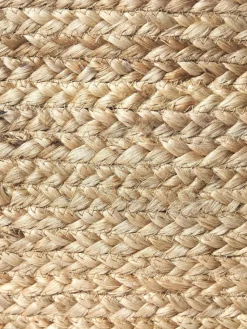 Handgemaakte poef Bono van jute