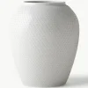Handgemaakte porseleinen vaas Rhombe, H 25 cm