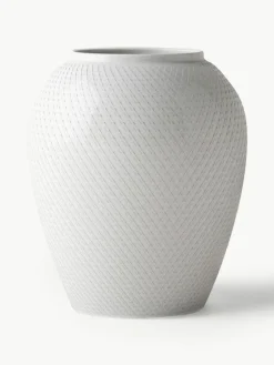 Handgemaakte porseleinen vaas Rhombe, H 25 cm